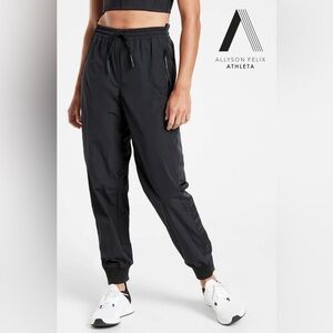 Athleta Allyson Felix Legend Track Pant Joggers Black Small Style# 598492 $119,